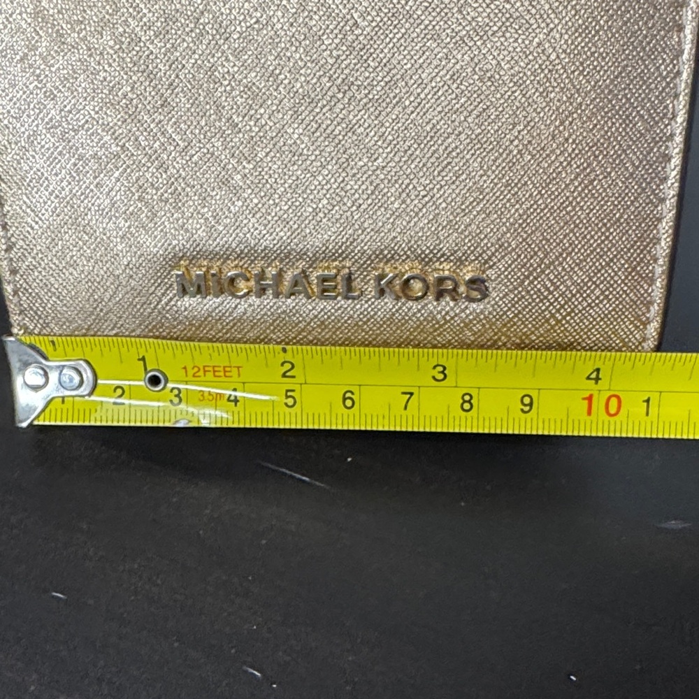 Michael Kors Metallic Gold Card Holder - Picture 11 of 12